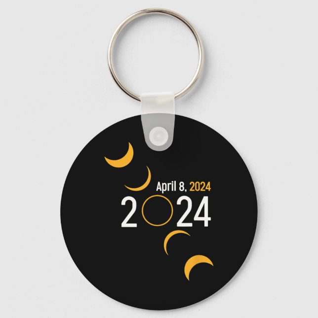 Llavero Eclipse solar 2024 (Anverso)