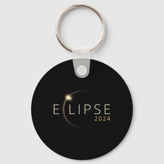 Llavero Eclipse solar 2024 Eclipse solar total 4.08.24 5 (Anverso)