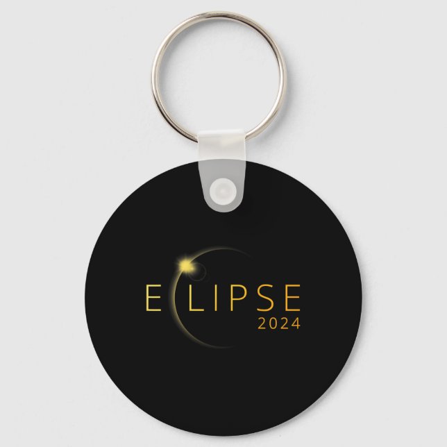 Llavero Eclipse Solar 2024 Eclipse Total Solar 4.08.24 5  (Anverso)