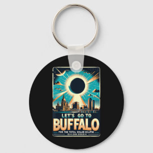 Llavero Eclipse solar 2024 Let#39;s Go To Buffalo New York