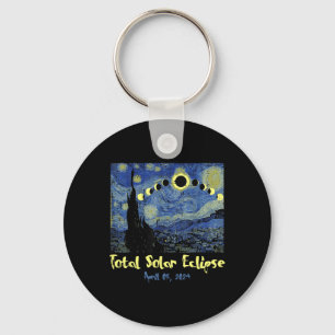 Llavero Eclipse solar 2024 Totalidad Abril 8 Hombres Mujer