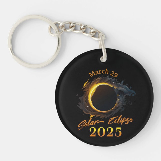 Llavero Eclipse solar 29 de marzo de 2025 (Frente)
