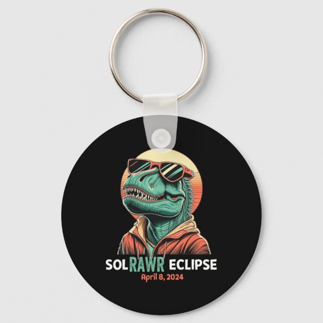 Llavero Eclipse solar 8 de abril de 2024 Niños Eclipse Tre (Anverso)