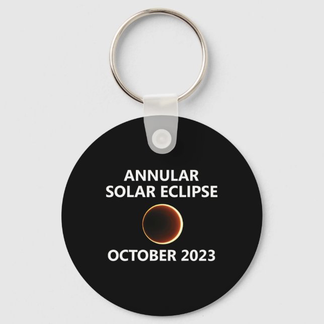 Llavero Eclipse solar anual Oct 14 Nevada Colora (Anverso)