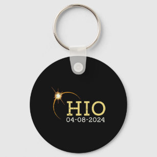 Llavero Eclipse solar de Ohio 2024 Totalidad Abril 8 Mujer
