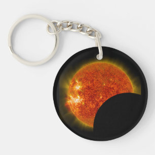 Llavero Eclipse solar en curso