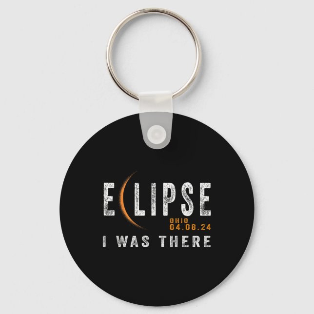 Llavero Eclipse Solar Ohio Estaba Ahí Eclipse De Totalidad (Anverso)