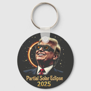 Llavero Eclipse solar parcial 2025 Astronomía Trump