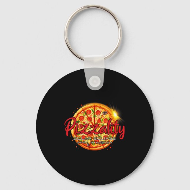 Llavero Eclipse Solar Pizzality Eclipse Pizza (Anverso)