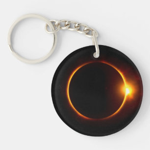 Llavero Eclipse solar Sun oscuro y luna
