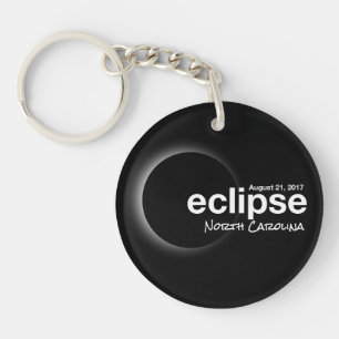 Llavero Eclipse solar total 2017 - Carolina del Norte