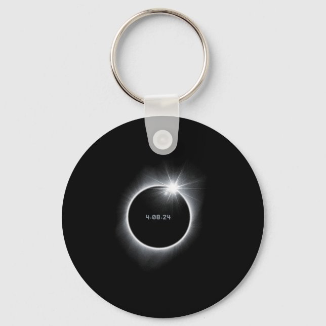 Llavero Eclipse solar total 2024 (Anverso)