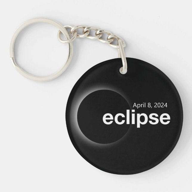 Llavero Eclipse solar total 2024 (Frente)