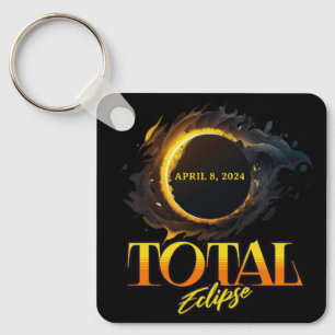 Llavero Eclipse solar total 2024 Abril 8