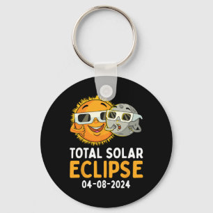 Llavero Eclipse solar total 2024 Glasses Divertido Sol Lun