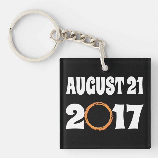 Llavero Eclipse solar total 21 de agosto de 2017 (Frente)