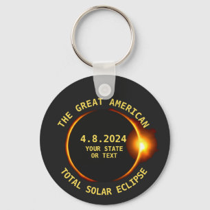 Llavero Eclipse solar total 4.8.2024 Estados Unidos Person