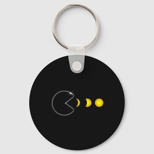 Llavero Eclipse solar total 8 de abril de 2024 Fases diver (Anverso)