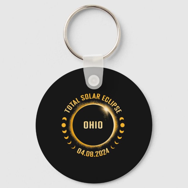 Llavero Eclipse solar total de Ohio 2024 (Anverso)
