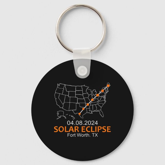 Llavero Eclipse solar total de Texas 2024 (Anverso)