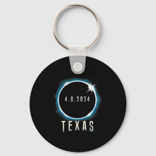 Llavero Eclipse solar total de Texas 2024 Azul Abril 8 Hom