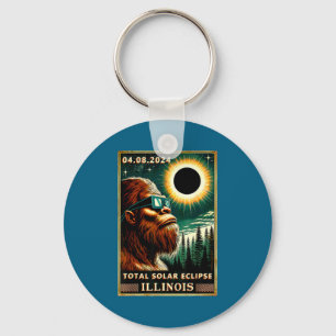 Llavero Eclipse Solar Total Illinois Bigfoot