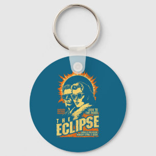 Llavero Eclipse Solar Vintage Ciencia Ficción