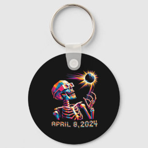 Llavero Eclipse total de poly 8 de abril de 2024 Esqueleto