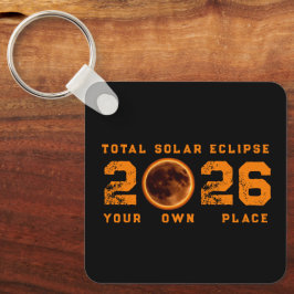 Llavero Eclipse Total de Sol 12 de agosto de 2026