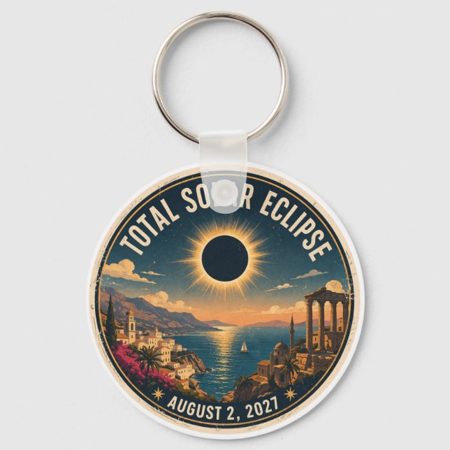 Llavero Eclipse Total de Sol 2027 (Anverso)