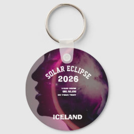 Llavero Eclipse total de sol agosto 2026 texto personaliza