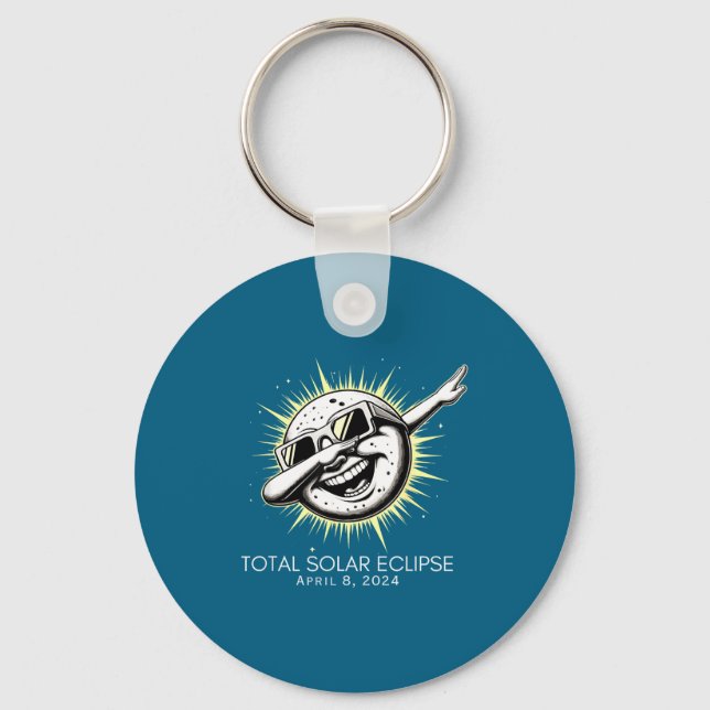 Llavero Eclipse Total de Sol con Moon Dabbing (Anverso)