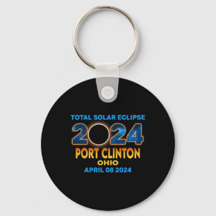 Llavero Eclipse total de sol de Clinton Ohio 2024