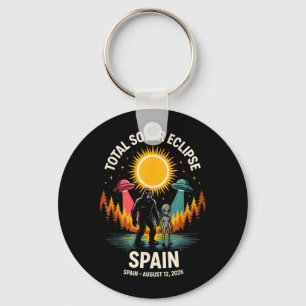 Llavero Eclipse Total de Sol en España 2026 Bigfoot Alien