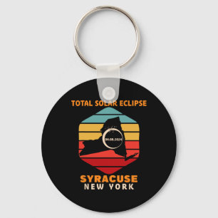 Llavero Eclipse total de sol vintage Syracuse Nueva York 2