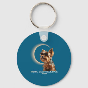 Llavero Eclipse Total de Sol Yorkshire Terrier