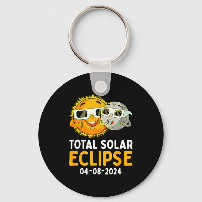 Llavero Eclipse Total Solar 8 de abril (Anverso)