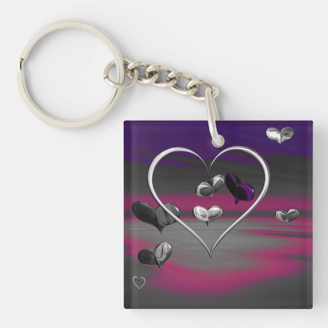 Llavero Ecos de un romance metálico (Frente)