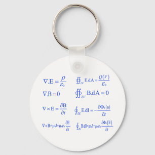 Llavero ecuación de la física del maxwell