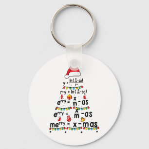 Llavero Ecuación matemática Feliz X-mas Gracioso Profesor