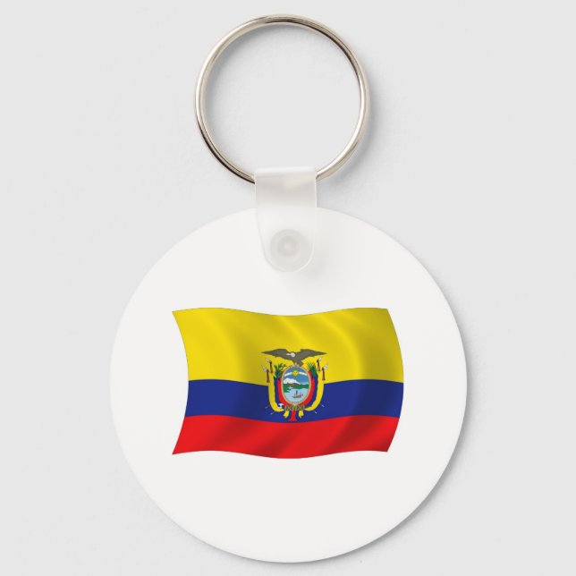 Llavero Ecuador Bandera Keychain (Anverso)