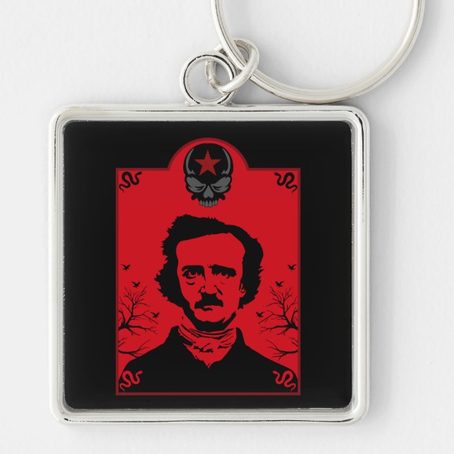 Llavero Edgar Allan Poe Black Raven (Frente)