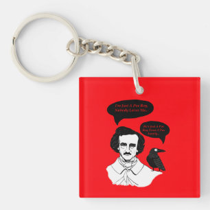 Llavero Edgar Allan Poe Boy y Raven