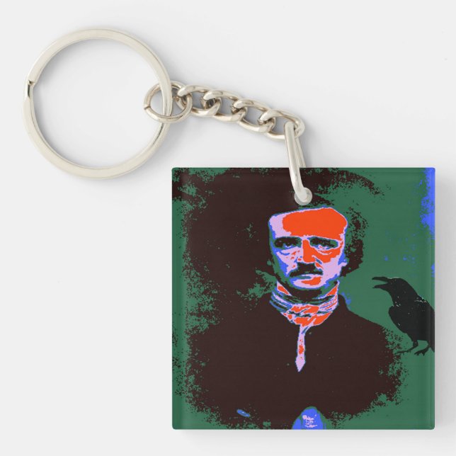 Llavero Edgar Allan Poe Pop Art (Frente)