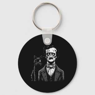 Llavero Edgar Allan Poe zombie El gato negro Diversión de