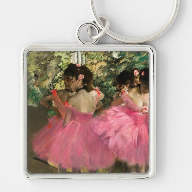 Llavero Edgar Degas - Bailarinas de rosa (Frente)