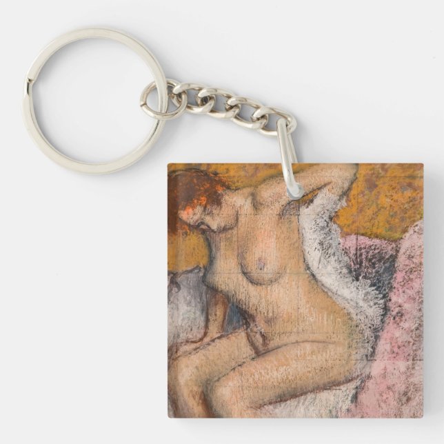Llavero Edgar Degas - Después del baño (Frente)