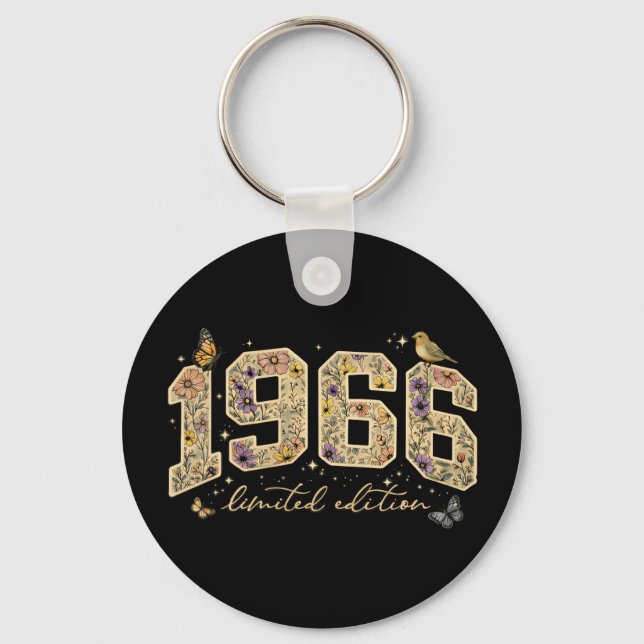 Llavero Edición Limitada Cumpleaños 60 Floral 1966 (Anverso)
