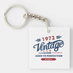 Llavero Edición Limitada De Vintage 1972 De Edad A Perfecc
