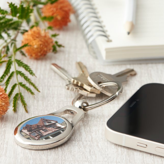 Llavero Edificio de armazones de encino Tudor, Edimburgo,  (Lateral)